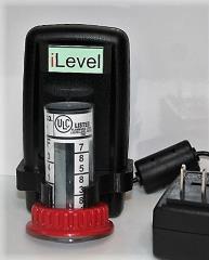 iLevel remote sensor retrofit oil storage tank gauge at InspectApedia.com, distributed by FuelMinder and others
