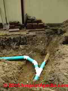 Sewer piping being installed in NY (C) D Friedman