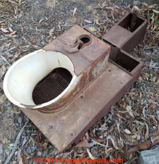 Antique composting toilet - maybe  (C) InspectApedia.com  MK