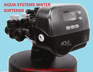 Aqua Systems Water Softeners at InspectApedia.com identification photo