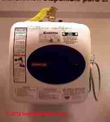 Ariston tankless water heater (C) D Friedman