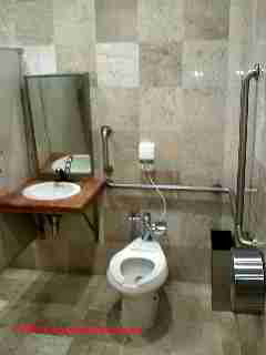 Bath sink with wheelchair space below (C) D Friedman