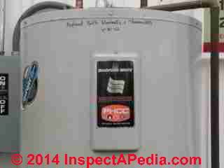Bradford White water heater identification (C) Daniel Friedman