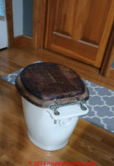 Chamber pot toilet (C) InspectApedia.com Schnees