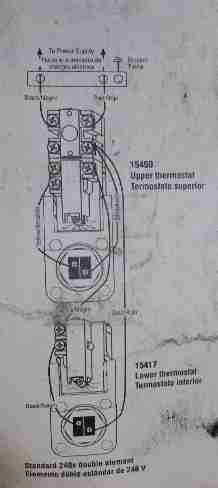 Wiring diagram for electric water heater - American Water Heater Co EXAMPLE