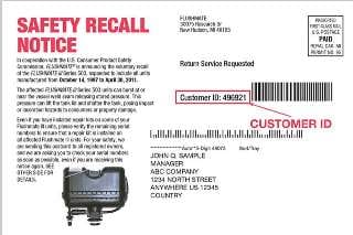Flushmate Series III Toilet Safety Recall Notice - at InspectApedia.com