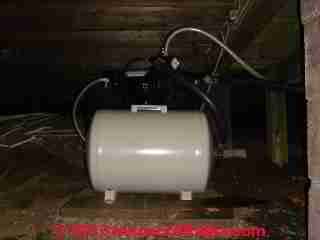 Horizontal water pressure tank (C) InspectaPedia