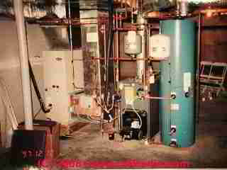 Indirect fired water heater plumbing hookup (C) Daniel Friedman
