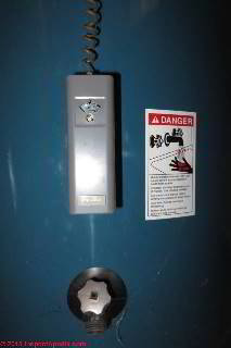 Hot water control aquastat on the indirect fired water heater (C) DanieL Friedman