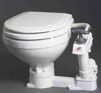 Johnson AquaT manual pump flush toilet for marine use - see contact information below