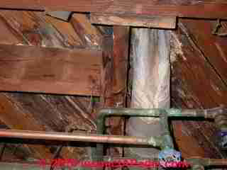 Leaky lead toilet bend (C) Daniel Friedman