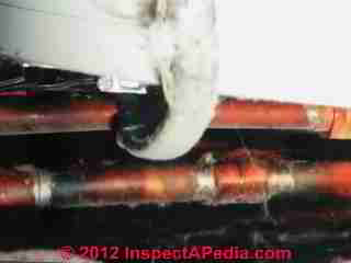 Multiple repairs indicates freezing pipe history (C) Daniel Friedman
