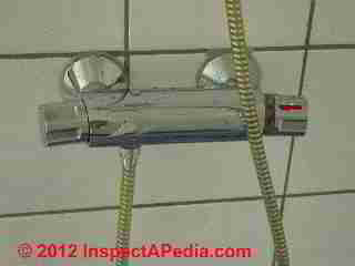 Faucet with scald control, Molde Norway (C) D Friedman