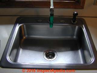 Stainless steel sink (C) D Friedman