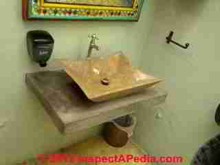 Cultured marble & stone sink photographs (C) Daniel Friedman