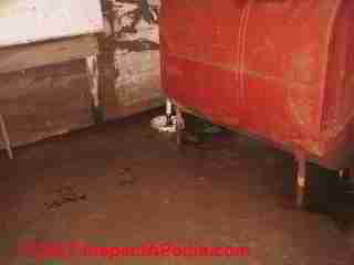 Sump in flooding basement (C) D Friedman