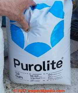 Purolite Water Sofener REsin, 1 cubic foot bag (C) Daniel Friedman