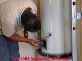 Water heater being flushed (C) Daniel Friedman