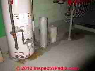 Leaks at a hot water heater (C) Daniel Friedman