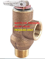 Watts 53L Pressure-only relief valve for water storage tanks & tankless water heaters - at InspectApedia.com