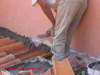 Roof tile installation (C) Daniel Friedman
