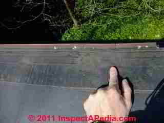 Leak in flat roof (C) D Friedman