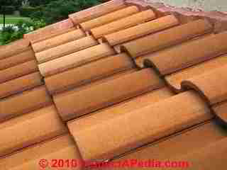 Clay roof tiles Patzcuaro Mexico (C) Daniel Friedman