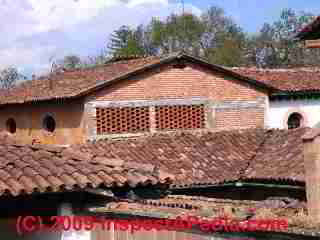 Clay roof tiles Patzcuaro Mexico (C) Daniel Friedman