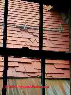 Damaged clay tile roof (C) Daniel Friedman