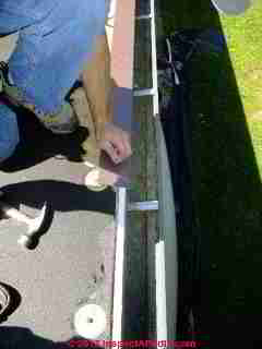 EPDM rubber roof installation and repair details (C) Daniel Friedman Eric galow