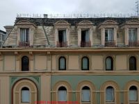 Arched dormer roofs, Genoa Italy (C) Daniel Friedman at InspectApedia.com