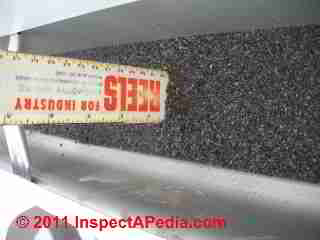Shingle granules in gutter (C) D Friedman L B