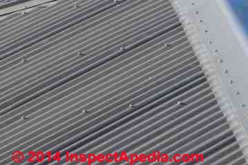 Exposed Fastener Metal roofing installed in Hamner Springs, New Zealand (C) Daniel Friedman