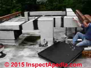 Flat roof over a residential building (C) Daniel Friedman