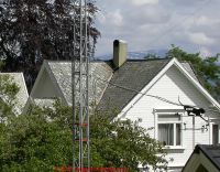 Cross gabled or tri-gbled roof (C) Daniel Friedman Norway InspectApedia.com