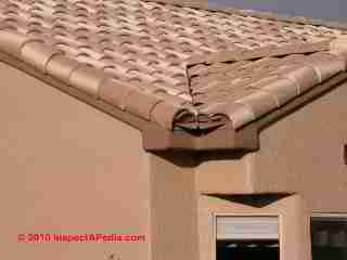 Closed roof valley on a tile roof (C) Daniel Friedman