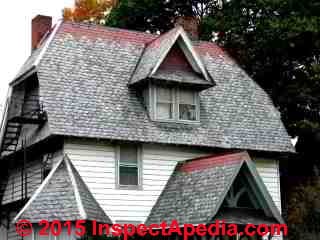 Ribbon slate roof, Clinton St., Poughkeepsie NY (C) Daniel Friedman