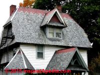 French provinccial roof style with ribbon slate (C) Daniel Friedman at InspectApedia.com