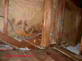 Step flashing on a log cabin (C) Daniel Friedman