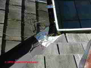 Wood shingle roof, valley flashing NY (C) Daniel Friedman