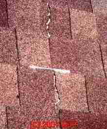 Shingle splits and cracks (C) Daniel Friedmanh