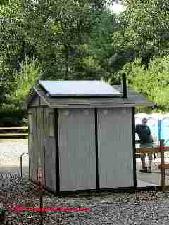 Solar powered outhouse vent, Poughkeepsie NY (C) D Friedman