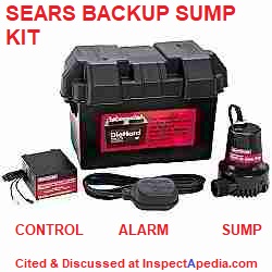 Sears battery backup sump pump