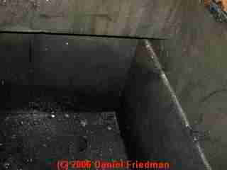 PHOTO of the septic tank interior after cleaning.
