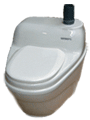 Photo of the EcoJohn Basic - A waterless separating composting toilet