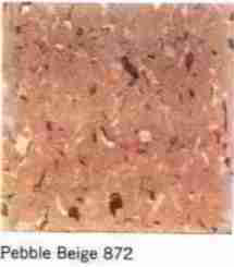 Pebble beige floor tile pattern with asbestos (C) InspectApedia.com