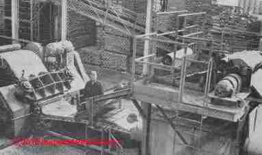 Calendar rol processing of floor tile - Rosato Mansville (C) D Friedman