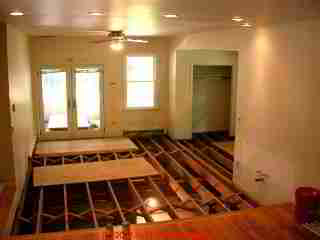 Indoor area after a mold remediation that looked good but was not successful