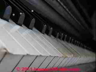Starr piano keyboard details (C) D Friedman