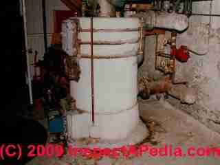 Asbestos on heating boiler (C) Daniel Friedman